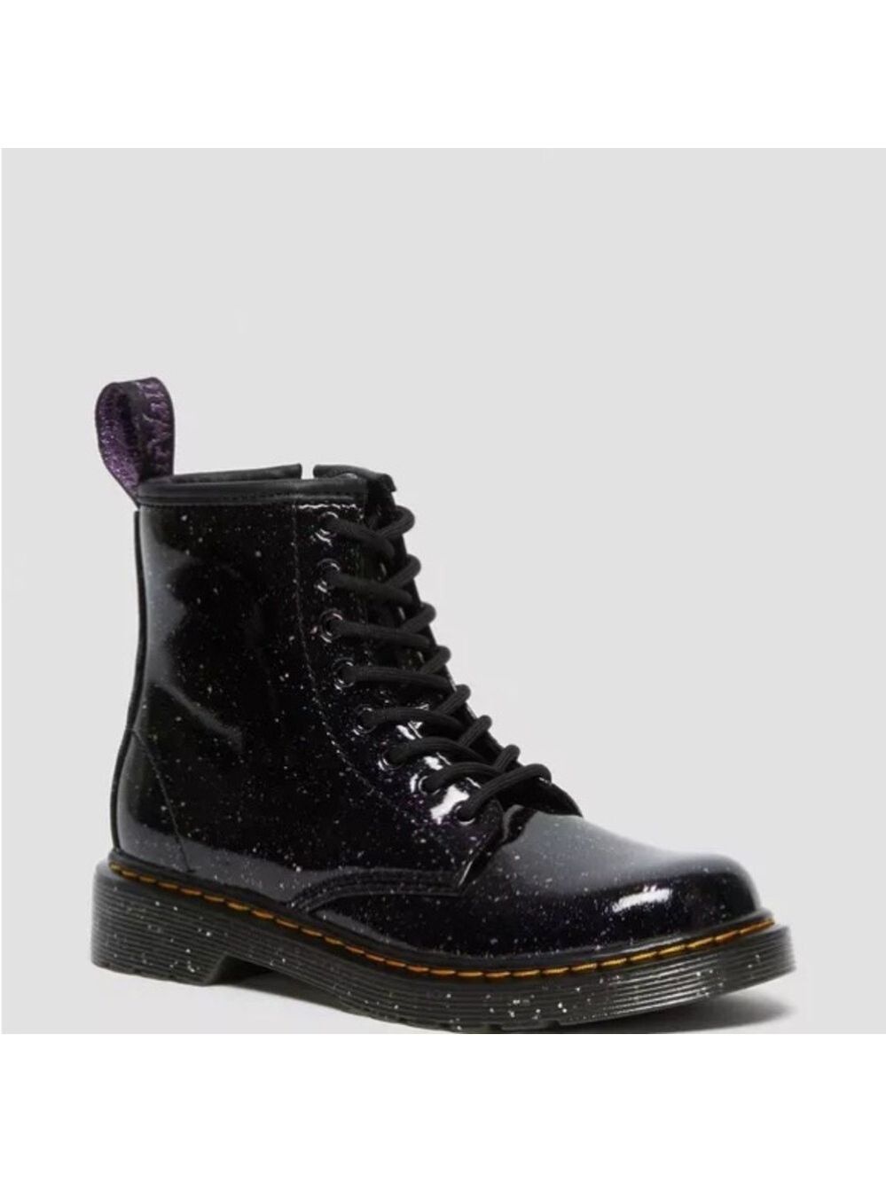 Size 12 Toddler Dr. Martens Kids Sparkle Black Boots